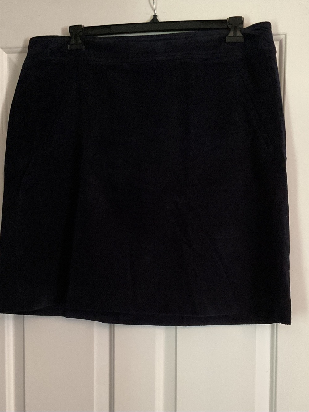 Talbots Dark Navy Corduroy Skirt